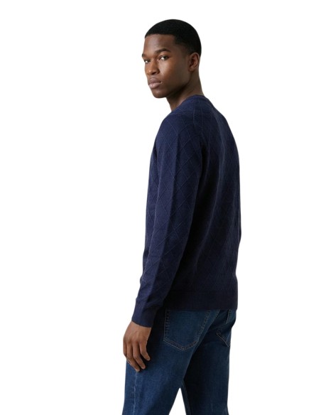 Pull homme Armani Exchange bleu moderne | choixmode.fr