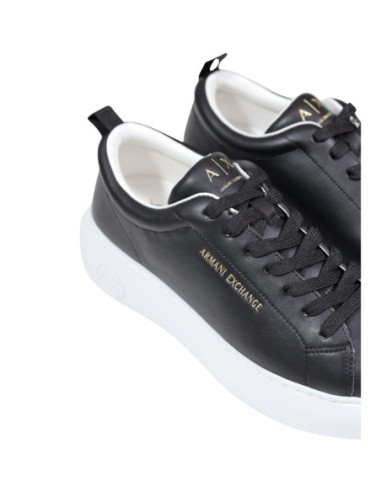 Baskets femme Armani Exchange noires en cuir | choixmode.fr