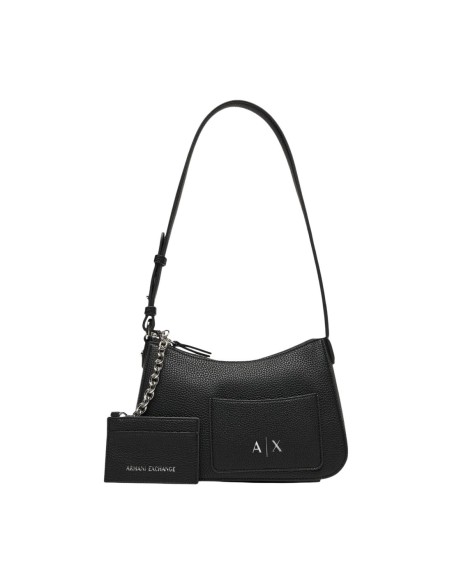 Sac à main femme Armani-Exchange noir zippé | choixmode.fr