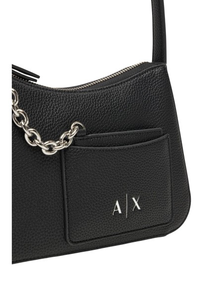 Sac à main femme Armani-Exchange noir zippé | choixmode.fr