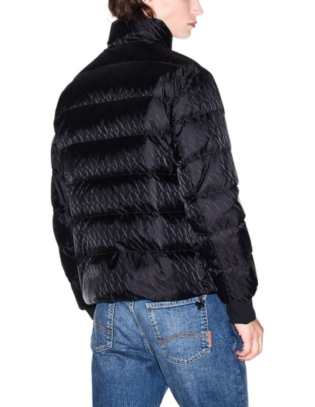 Veste homme Armani Exchange noire col montant | choixmode.fr
