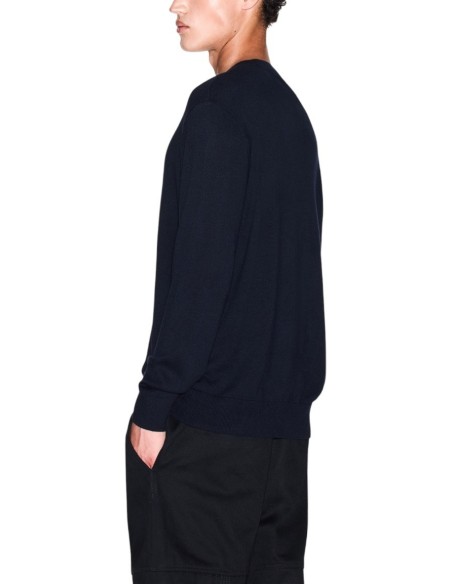 Pull homme Armani Exchange bleu coton et soie | choixmode.fr