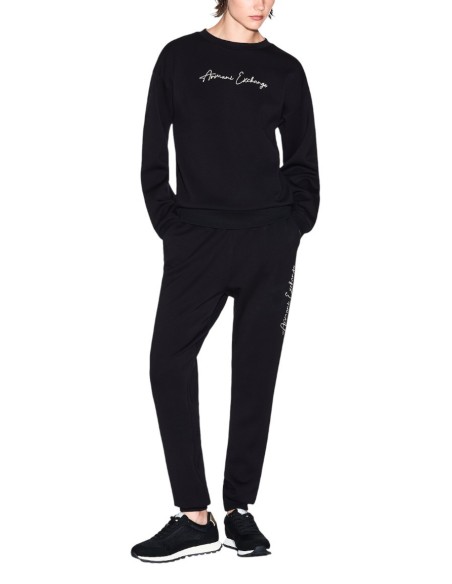 Pantalon femme Armani Exchange noir à lacets | choixmode.fr