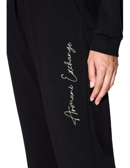 Pantalon femme Armani Exchange noir à lacets | choixmode.fr