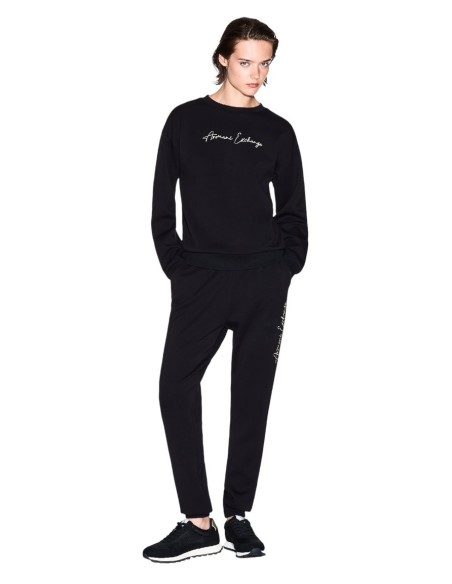 Pantalon femme Armani Exchange noir à lacets | choixmode.fr