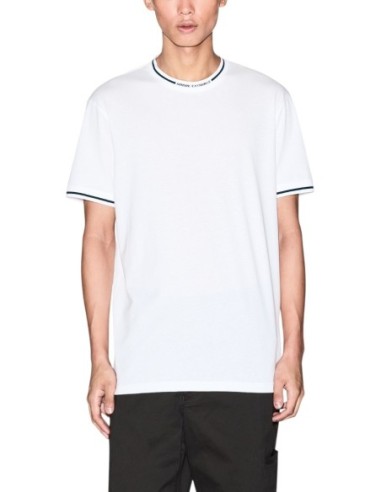 T-shirt homme Armani Exchange blanc en coton | choixmode.fr