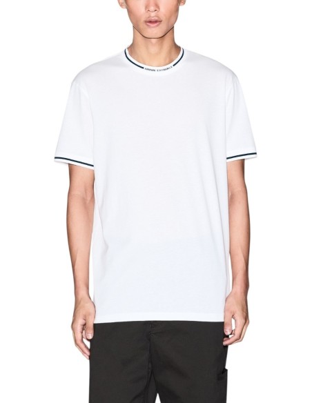 T-shirt homme Armani Exchange blanc en coton | choixmode.fr