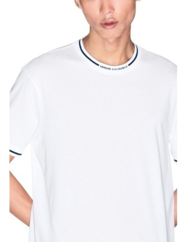 T-shirt homme Armani Exchange blanc en coton | choixmode.fr