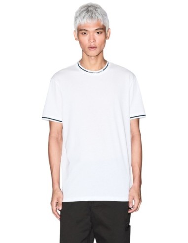 T-shirt homme Armani Exchange blanc en coton | choixmode.fr