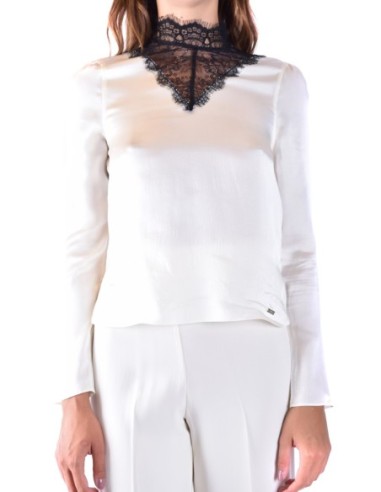 Blouse femme Armani Exchange blanche en soie | choixmode.fr
