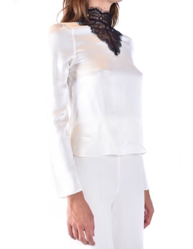 Blouse femme Armani Exchange blanche en soie | choixmode.fr