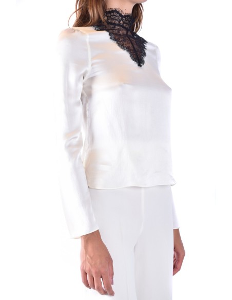 Blouse femme Armani Exchange blanche en soie | choixmode.fr