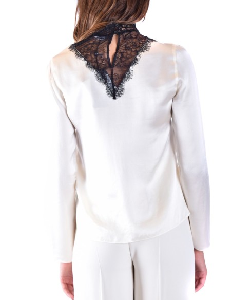 Blouse femme Armani Exchange blanche en soie | choixmode.fr