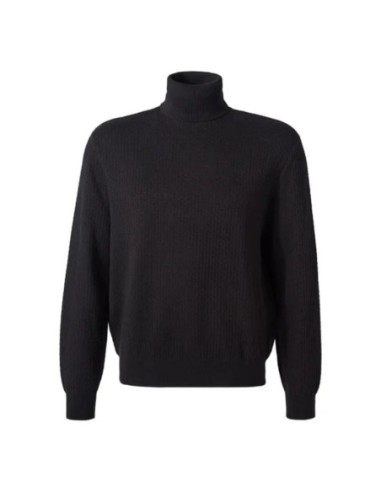 Pull homme Armani-Exchange noir col montant | choixmode.fr