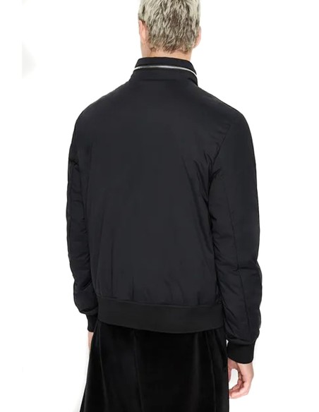 Veste homme Armani Exchange noire zippée col montant | choixmode.fr
