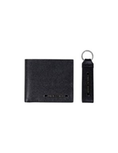 Portefeuille homme Armani Exchange compact en cuir noir | choixmode.fr