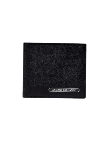 Portefeuille homme Armani Exchange compact en cuir noir | choixmode.fr