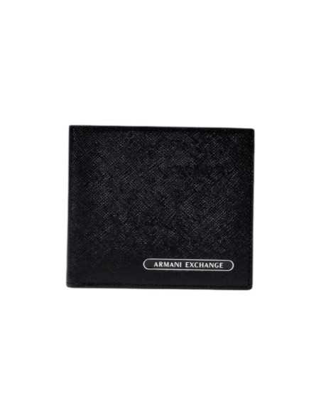 Portefeuille homme Armani Exchange compact en cuir noir | choixmode.fr