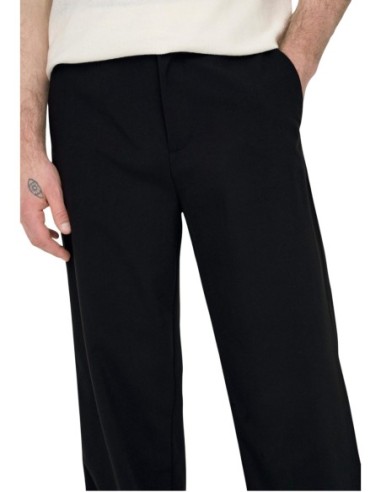 Pantalon homme Only & Sons noir élégant | choixmode.fr