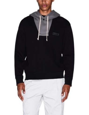 Sweat homme Armani Exchange noir à capuche | choixmode.fr