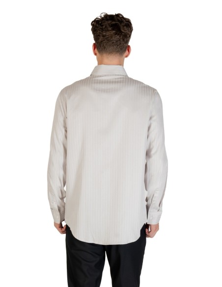 Chemise homme Armani Exchange grise à rayures | choixmode.fr