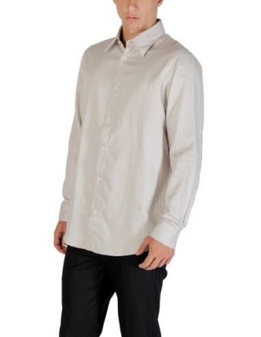 Chemise homme Armani Exchange grise à rayures | choixmode.fr