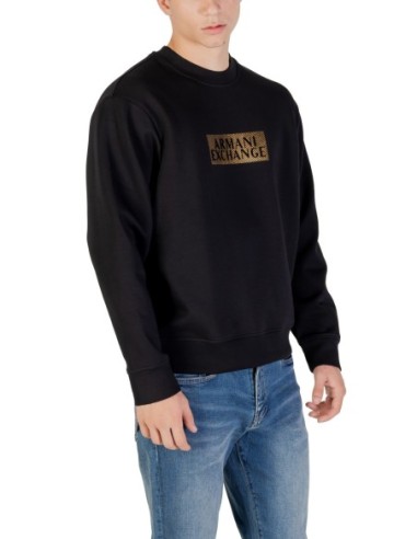 Sweat homme Armani Exchange noir imprimé | choixmode.fr