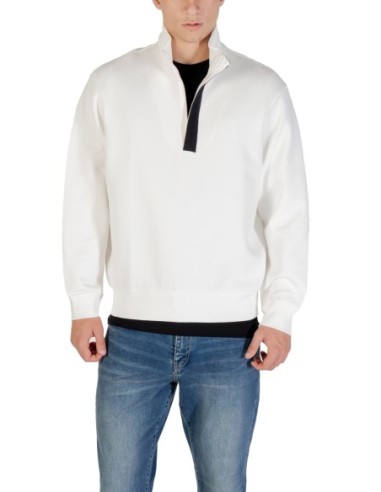 Sweat homme Armani Exchange blanc stretch | choixmode.fr