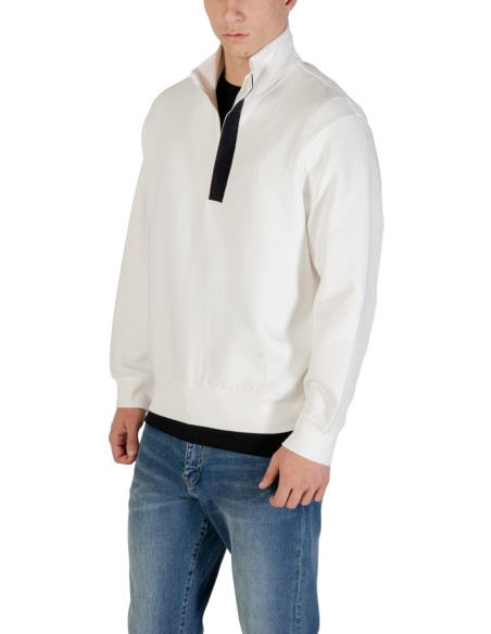 Sweat homme Armani Exchange blanc stretch | choixmode.fr