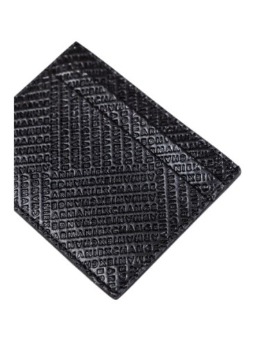 Portefeuille homme Armani Exchange noir cuir compact | choixmode.fr