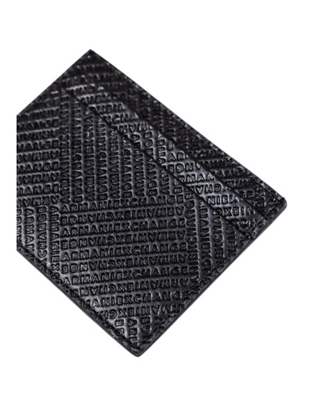 Portefeuille homme Armani Exchange noir cuir compact | choixmode.fr