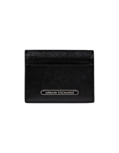 Portefeuille homme Armani Exchange cuir noir imprimé | choixmode.fr