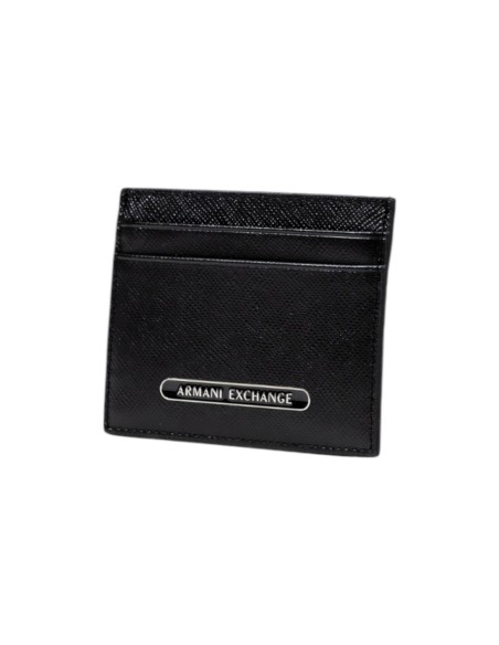 Portefeuille homme Armani Exchange cuir noir imprimé | choixmode.fr