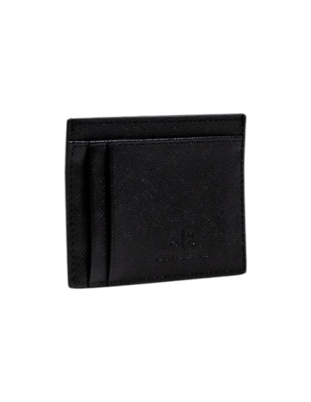 Portefeuille homme Armani Exchange cuir noir imprimé | choixmode.fr