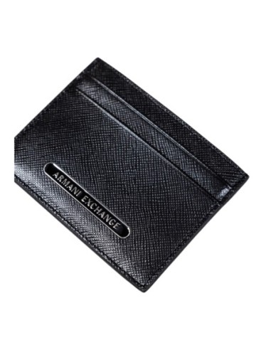 Portefeuille homme Armani Exchange cuir noir imprimé | choixmode.fr