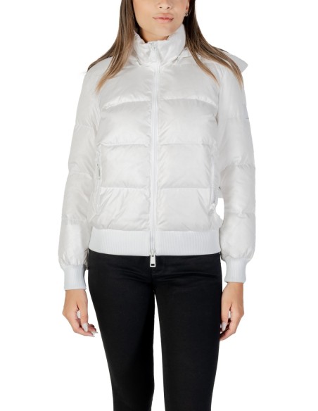 Veste femme Armani Exchange blanche à capuche | choixmode.fr