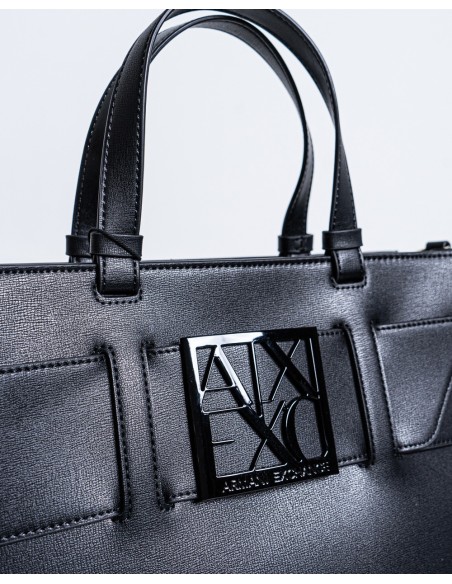 Sac à main femme Armani Exchange noir grand format | choixmode.fr