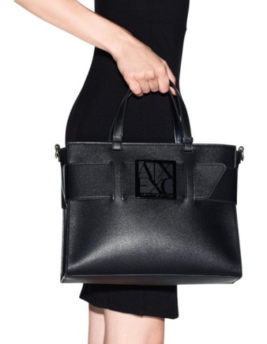 Sac à main femme Armani Exchange noir grand format | choixmode.fr