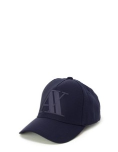 Casquette homme Armani Exchange bleue imprimée | choixmode.fr