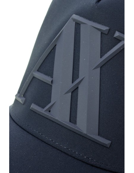 Casquette homme Armani Exchange bleue imprimée | choixmode.fr