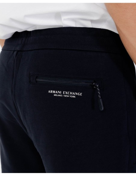 Pantalon homme Armani Exchange bleu à lacets | choixmode.fr