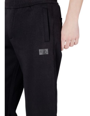 Pantalon homme Armani-Exchange noir à lacets | choixmode.fr