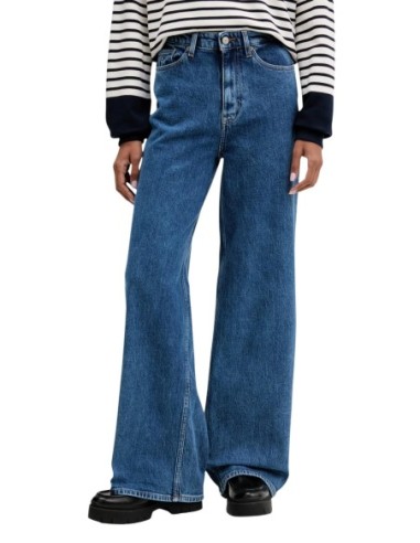 Jean femme Tommy Hilfiger bleu clair taille haute | choixmode.fr