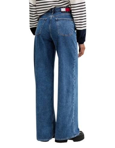 Jean femme Tommy Hilfiger bleu clair taille haute | choixmode.fr