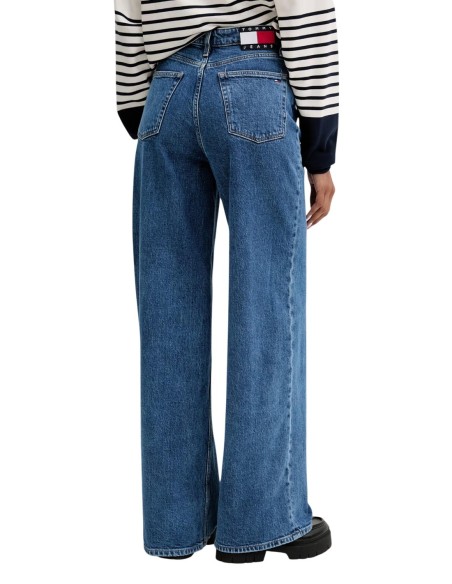 Jean femme Tommy Hilfiger bleu clair taille haute | choixmode.fr