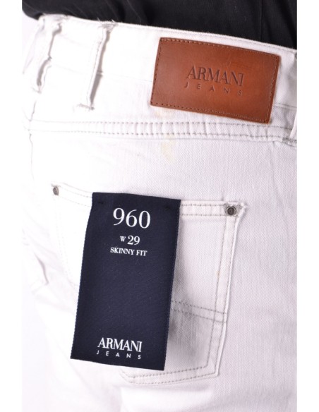 Jean homme Armani Jeans blanc stretch | choixmode.fr