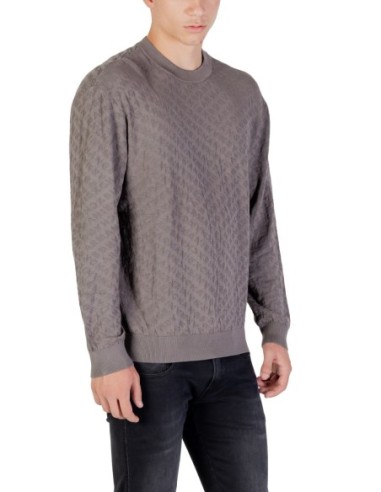 Pull homme Armani Exchange gris viscose | choixmode.fr