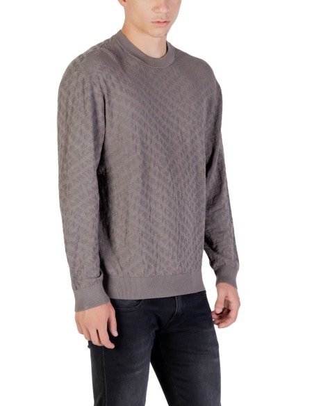 Pull homme Armani Exchange gris viscose | choixmode.fr