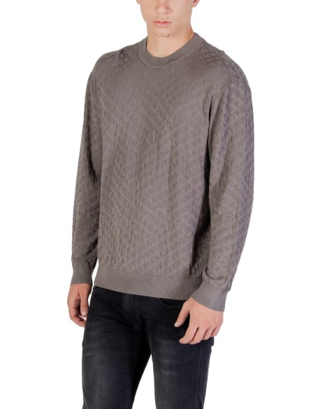Pull homme Armani Exchange gris viscose | choixmode.fr