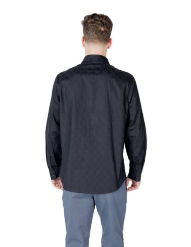 Chemise homme Armani Exchange bleue géométrique | choixmode.fr